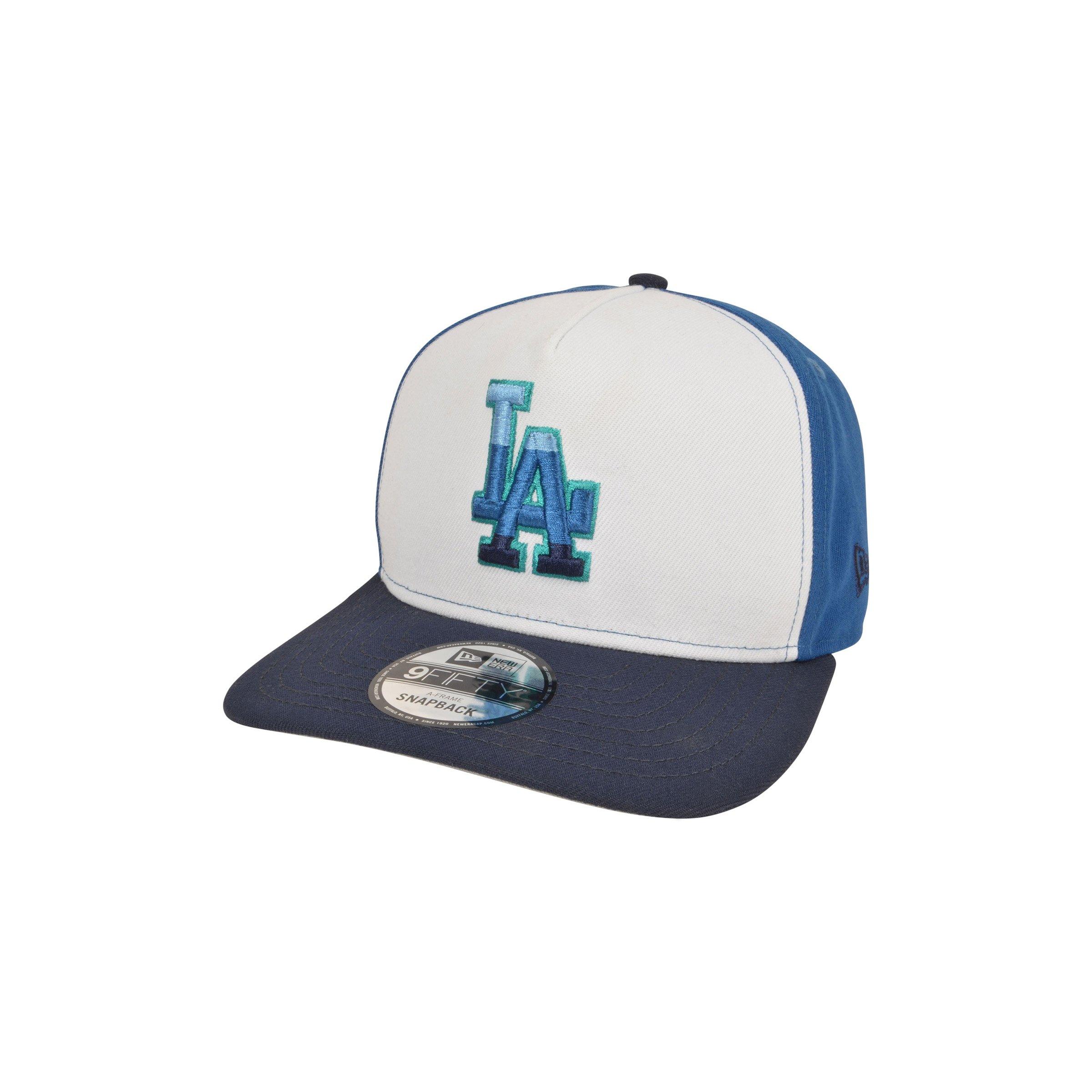 New Era Los Angeles Dodgers 9FIFTY A-Frame American League 2025 Snapback Hat - White/Blue - WHITE/BLUE